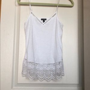 Express Lace Bottom Tank